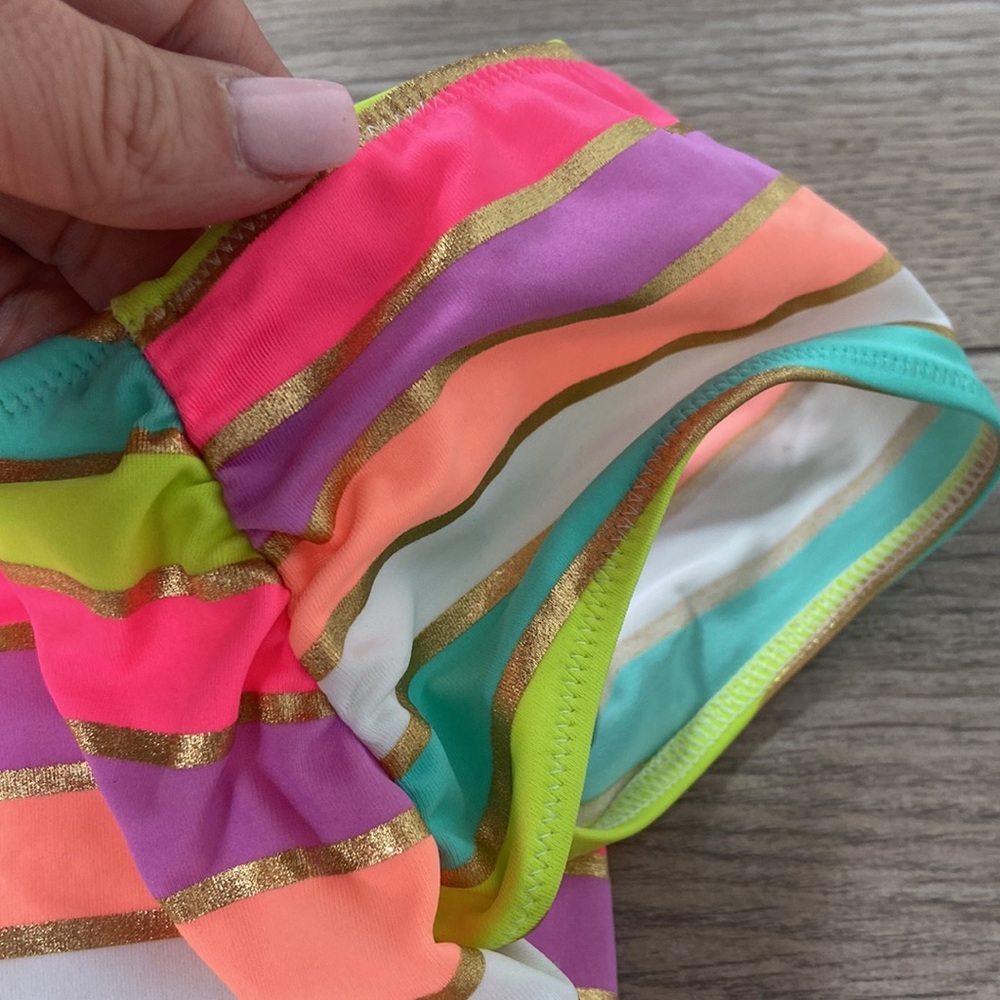 Nwot Victoria’s Secret striped gold bikini M - Picture 6 of 9